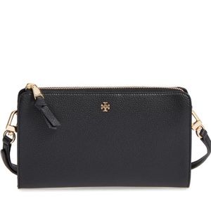 Tory Burch Robinson Leather Wallet/Crossbody Bag